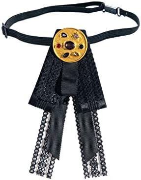 שחור תחרה עניבת פרפר סיכות לילדה נשים אופנה ז ' אבוט צווארון סיכת סיכות מראש קשור צוואר עניבת חולצה וזר