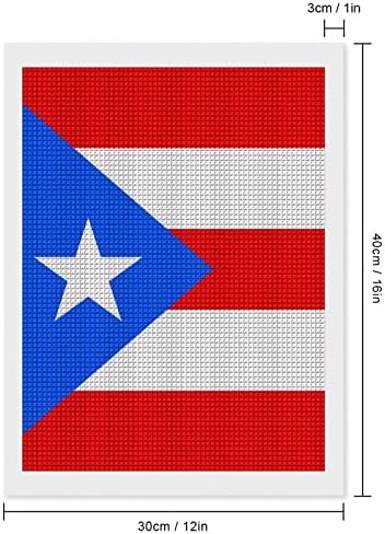 פורטו ריקו דגל דקורטיבי יהלומי ציור ערכות מצחיק 5 ד עשה זאת בעצמך מלא תרגיל יהלומי נקודות ציורי בית