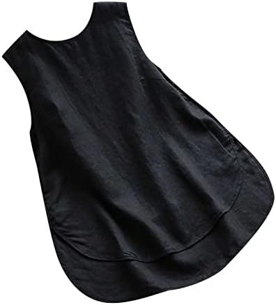למעלה חולצה לנשים 2023 שרוולים פשתן כותנה צווארון עגול סירת צוואר גרפי רקום רגיל טרקלין חולצת טי