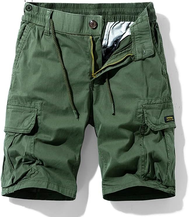 קאנג כוח איש מכנסיים קצרים קיץ כותנה מזדמן מכנסיים קצרים מוצק טקטי אצן מכנסיים גברים רופף ססגוניות חוף