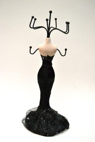 שחור ניצוץ יהלומי סטרפלס בת ים שמלת בובת תכשיטי בובה
