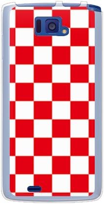 דגל דגל עור שני אדום x לבן / עבור Medias x N-04E / Docomo DNC04E-TPCL-799-J230