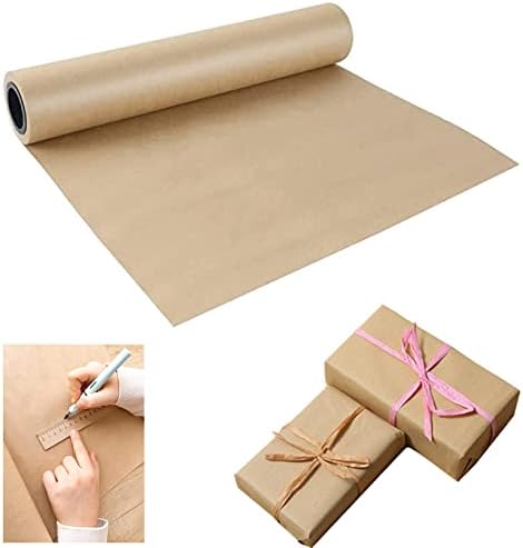 גליל נייר קראפט חום שינוק-15& 34; איקס 33 ' חום גלישת נייר אריזת גליל נייר מלאכה קטן עבור גלישת