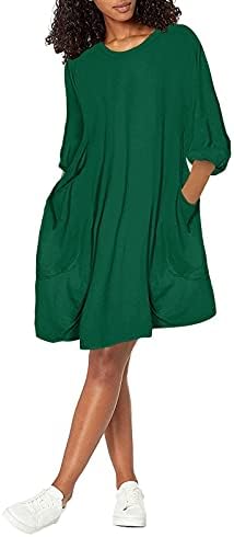 סייג ירוק שמלה, ירך בתוספת גודל ערב שמלות נשים מועדון חג ארוך שרוול דק כיס קוקטייל עמוק