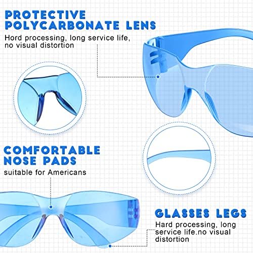 24 משקפי בטיחות אריזים עמידה בפני שריטות עמידה בעדשות הגנת עיניים פוליקרבונט השפעה על בטיחות משקפי