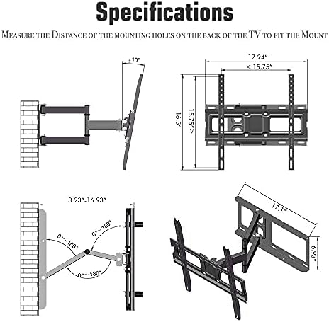 סוגר קיר פינת טלוויזיה מנירוסטה לרוב הטלוויזיות המעוקלות השטוחות בגודל 32-60 אינץ', קיר טלוויזיה נייד עומד