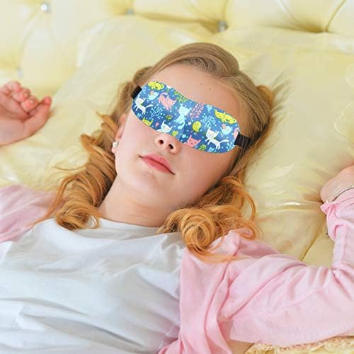 5 חתיכות מסכת עיניים שינה תלת מימדית לילדים כוס מתאר מסכת שינה כיסוי עיניים נוחה עם רצועה מתכווננת