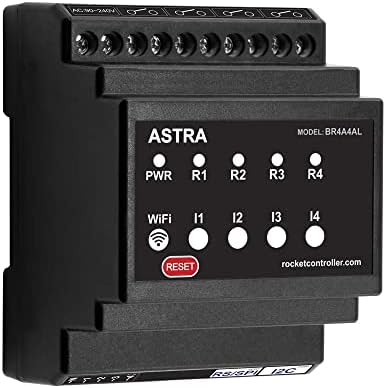 בקר בסיסי של אסטרה חכמה, בקר מיקרו ESP32, 4 ממסרים 16A, 4 קלט AC, כוח AC, אנטנה פנימית LED
