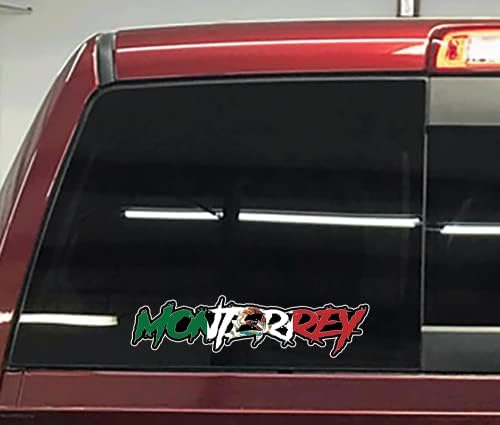 Monterrey Mexico מדבקה מדבקה חלון פגוש פגוש משמשה קדמית רכב שטח רכב MX Bandera Mexican Flag
