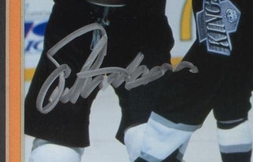 אריק לינדרוס חתום ממוסגר 8x10 פילדלפיה פליירים צילום JSA ITP - תמונות NHL עם חתימה