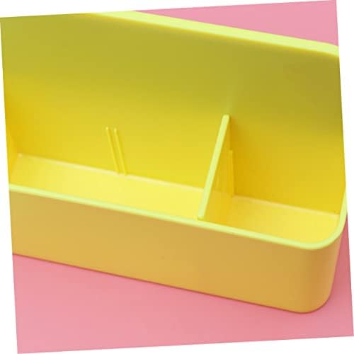 סטובוק תיבת מגנטי לוח אחסון קופסא פלסטיק קופסא לבן לוח אחסון תיבת עטים ארגונית גיר לוח צהוב לוח אחסון 2 יחידות