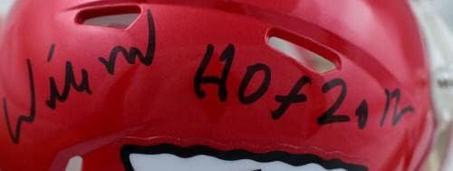 וילי רוף חתם על קסדה מיני מהירה של קנזס סיטי צ ' יפס עם הוף - פרובה *קסדות מיני עם חתימה שחורה