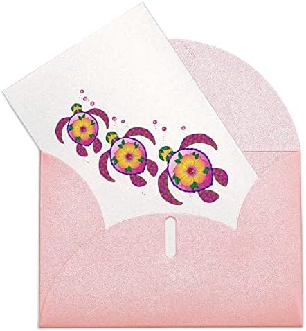 צבי ים הונו הוואי הונו אוחנה טרופית כל קלפי ברכה כרטיסי פתק ריקים עם מעטפות 4 x 6 אהדה ליום הולדת תודה