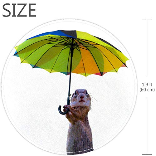 סמור בעלי חיים מצחיקים עם מטריה, שפשפת לא להחליק 23.6 אינץ