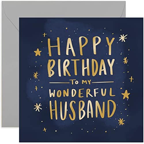 אולד אנגלית ושות 'יום הולדת שמח כרטיס בעל נפלא - כרטיס יום הולדת מיוחד של נייר זהב עבורו מאישה