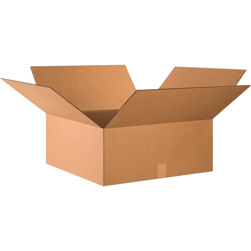 קופסה ארה ב 10 מארז קופסאות קרטון גלי קיר כפול כבד, 24 אינץ' על 24 אינץ 'על 10 אינץ', קראפט, משלוח, אריזה והעברה