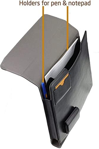 מארז פוליו עור שחור של Broonel - תואם לצמד Asus Zenbook 14 UX482 14 מחשב נייד