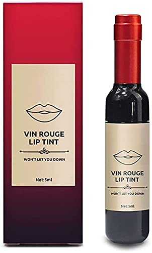 6 צבעים יין שפתיים גוון, מט שפתון לאורך זמן עמיד למים גלוס יין,טבעי נוזל שפתון מיני איפור גלוס מט