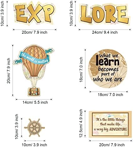 27 חתיכות נסיעות מגזרות נסיעות את מפת לוח המודעות סט נסיעות בכיתה דקור מוטיבציה סימן נסיעות נושא מסיבת