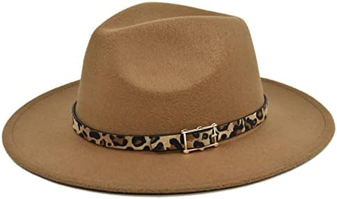 לנשימה חיצוני קיץ שמש כובעי עם נמר חגורת אבזם בגדי אביזרי נשים של רחב פדורה פנמה שמש כובע