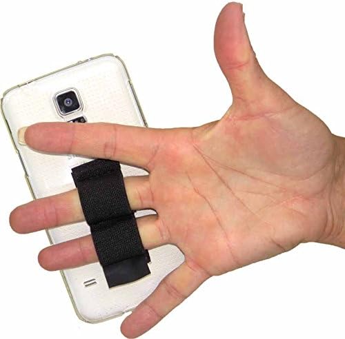 עצלן-ידיים 2-לולאה טלפון אחיזה-מתאים ביותר-שחור