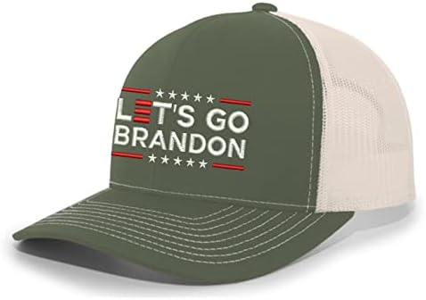חברת חולצות טרנץ בואו נלך ברנדון FJB Mens רקום רשת אחורית כובע בייסבול כובע בייסבול