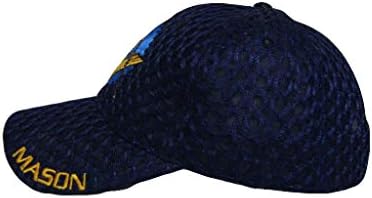 סחר רוחות מייסון בנאים בונה חופשי הבונים החופשיים כהה חיל הים כחול צל רשת מרקם כובע כובע