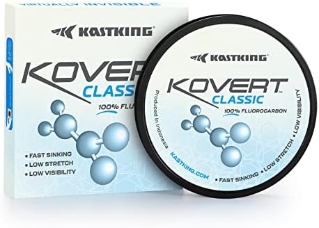Kastking Kovert קלאסי קו דיג פלואור -פחמן, חומר קו או מנהיג, בהירות גבוהה, ראות נמוכה, עמידה