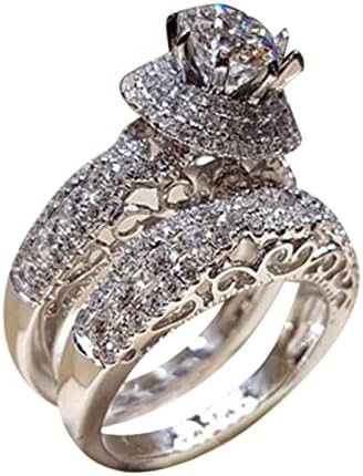 משובץ טבעת גילוף כסף שיניים חלול עגול שמונה מזרן נשי טבעות טבעת לנשים