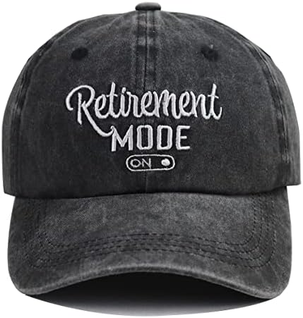 פרישה בייסבול כובע לנשים גברים, מתכוונן שטף רקום בציר קלאסי רטרו כותנה כובע