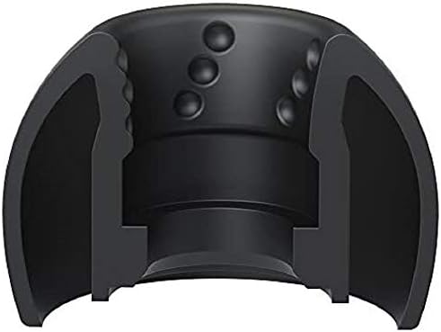 JVC EP-FX9MS-B נקודה ספירלית החלפת אוזניים עבור 6 יחידות MS שחור