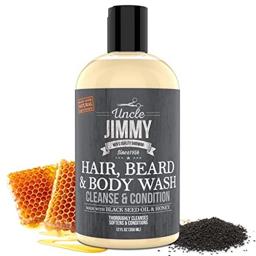 דוד ג ' ימי שיער, זקן וגוף שטיפת גברים / ללא סולפט, ללא פרבנים, עם מרכיבים נקיים שמקורם באופן