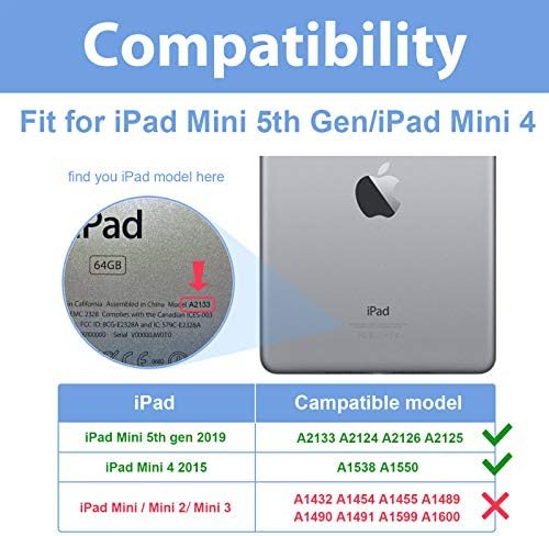 Procase iPad Mini Case עבור iPad mini 5 2019/ mini 4, Mini 1 2 3 -taluenc