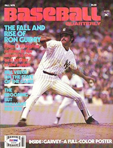 רון גוידרי חתם על שער המגזין ניו יורק יאנקיס ס39058-מגזינים עם חתימה של ליגת הבייסבול