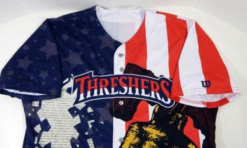 2018 Clearwater Threshers 41 משחק השתמש בצי ג'רזי יום עצמאות יום 8 - משחק השתמשו ב- MLB גופיות