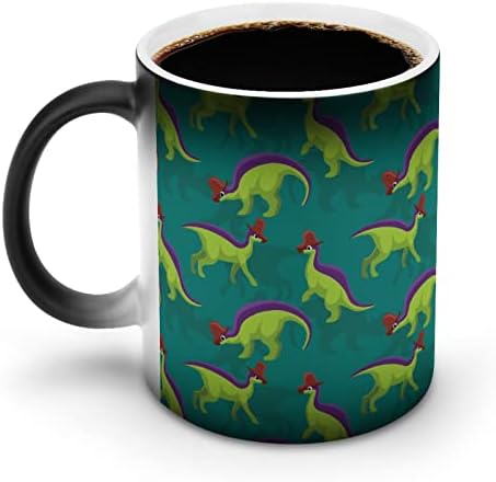 חמוד למבוזאורוס יצירתי שינוי צבע קרמיקה קפה כוס חום שינוי ספל מצחיק עבור בית משרד