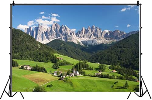 אירופאי הרי האלפים רקע צילום דולומיטים הרים שוויצריים ירוק יער כחול שמיים סניק ספוט חיצוני תמונה