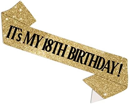 אבנט יום הולדת 18, זה יום הולדתי ה -18 אבנט, 18, קישוטי יום הולדת 18 לילדות, יום הולדת 18, קישוטי יום הולדת