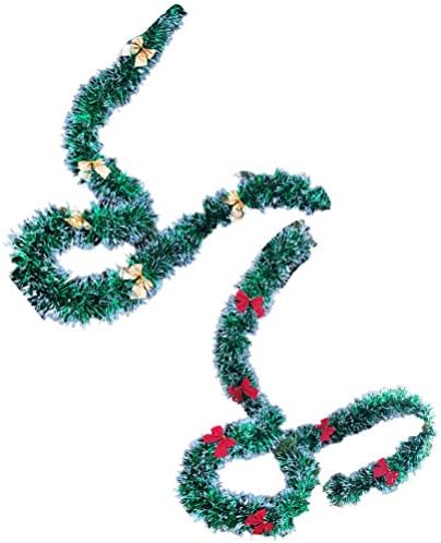 עיצוב נצנצים נובעי 6 יחידות חג המולד טינסל גרלנד מטאלית טינסל גרלנד קלאס