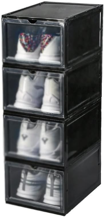 Tfiiexfl קופסת נעליים צדדיות מעבה ארון תצוגת נעל קיר קיר ספורט תיבת אחסון