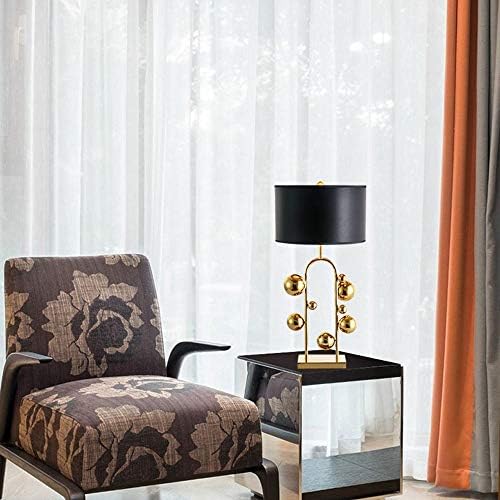 ZHYH איכות גבוהה פשוטות שולחן זהוב פשוטות מוזהב רטרו תאורה בסגנון אמריקאי יצירתי למלון חדר שינה אורות