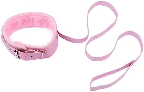 Feeshow Fuax Fuax Choker Choker Collar עם רצועה ניתנת לניתוק לנשים גברים