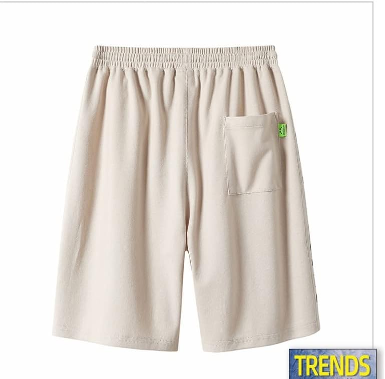 LIRUXUN נוער קיץ מכנסיים קצרים רופפים מותניים אלסטיים עם מכנסיים קצרים ספורט של DrawCord Shorts Shorts