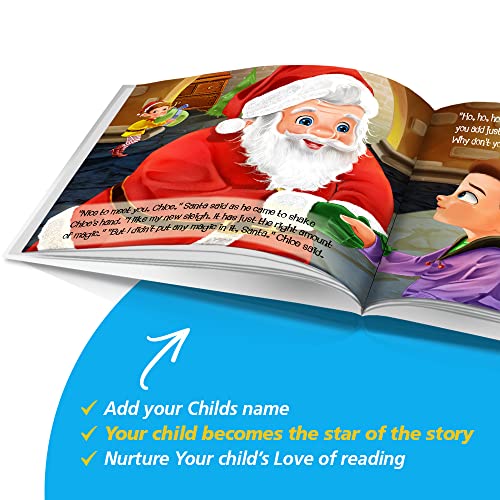 ספר סיפורים בהתאמה אישית מאת דינקלבו - מזחלת הקסם - לילדים בגילאי 2 עד 8-סיפור על ילדכם בונה מזחלת קסם - נייר