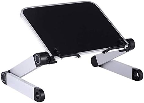 מחשב נייד ZHYH עמדת מיטה, שולחן ברכיים מתקפל עם מאוור