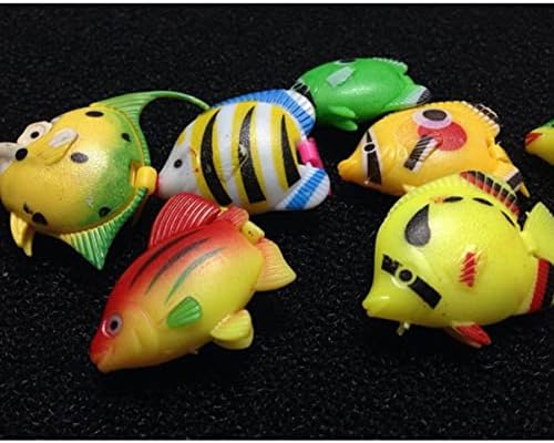צעצוע אוקיינוס דקור מיניאטורי צעצועי 50 יחידות דגי אקווריום גומי מתיז דגים מלאכותי פלסטיק דגי ים דגי חיות צעצועי