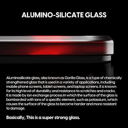 משטח עכבר זכוכית פרימיום פולסר - סופרגליד משטח זכוכית אלומינו-סיליקט נגד החלקה גומי סיליקון בצפיפות גבוהה 19.3