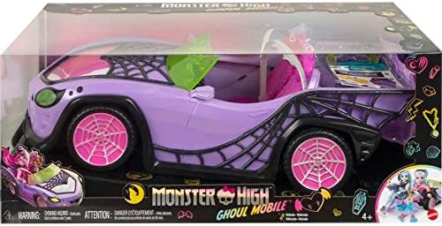 מכונית צעצוע מפלצת גבוהה, נייד ע ' ול עם אביזרים לחיות מחמד וקריר יותר, להמרה סגולה עם פרטי קורי עכביש