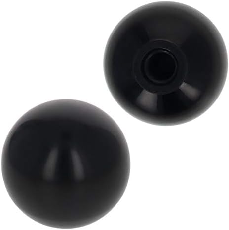 בטומשין 4 יחידות ידית כדור תרמוסט מ '10 חוט נשי ידית בקליט 40 מ מ / 1.57 קוטר ידית כדורית שפה חלקה שחור למכסחות