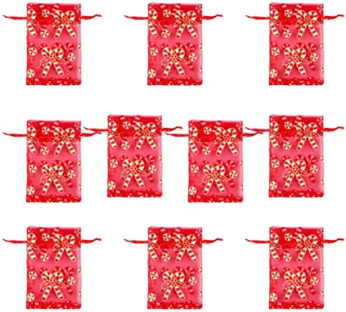 קבילוק10 יחידותמחרוזת עניבת פרפר מסיבת מתנה לצייר אחסון אורגנזה הווה לטפל טובות ממתקים כפול עבור שקיות עיצוב חג
